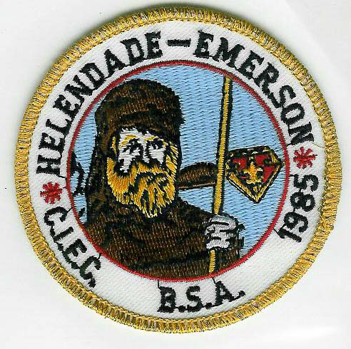 1985 Camp Emerson Gold Mylar Border Patch